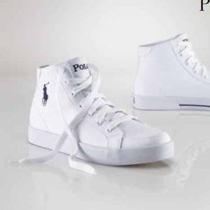 Mens Hightop Polo Ralph Lauren Sneakers 